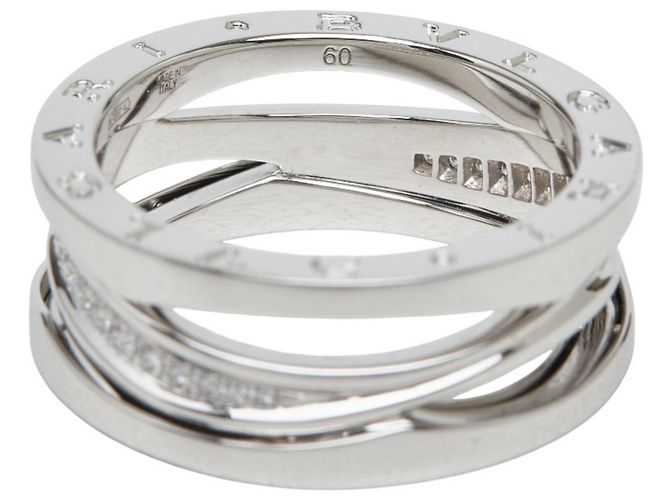 Bulgari Anello B-zero1 Legend in oro bianco 18K e diamante di Bvlgari - vista 7