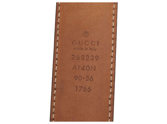 Cintura Gucci Diamante in pelle nera Nero - vista 10
