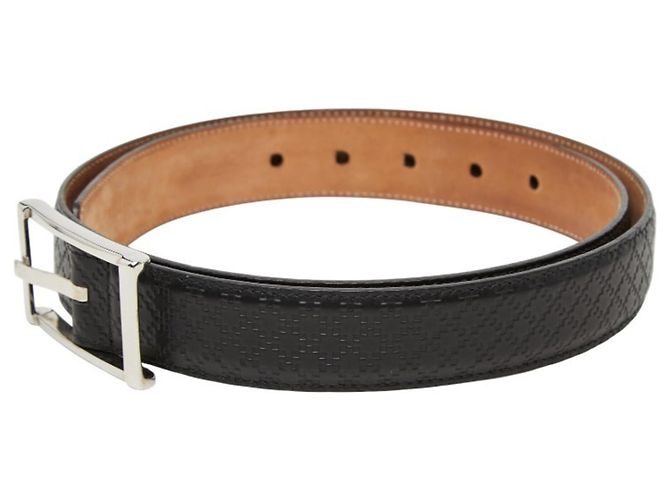 Cintura Gucci Diamante in pelle nera Nero - vista 2