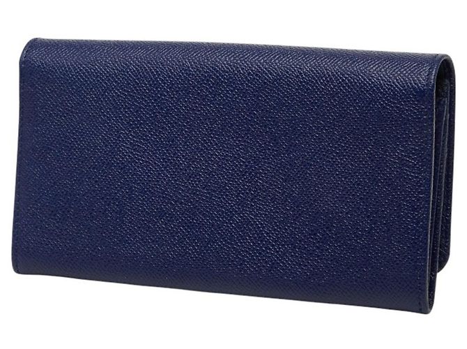 Bulgari Bvlgari Long Wallet aus blauem Leder - Ansicht 2