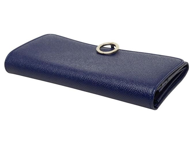 Bulgari Bvlgari Long Wallet aus blauem Leder - Ansicht 5