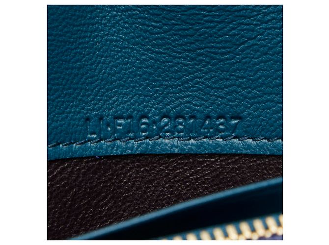 Bulgari Bvlgari Long Wallet aus blauem Leder - Ansicht 8