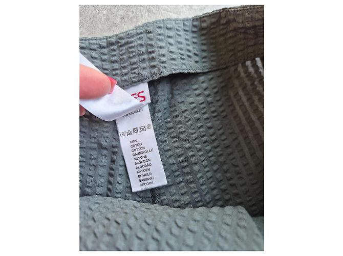 Shorts Eres de algodón gris texturizado - vista 4