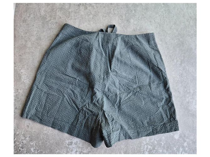 Shorts Eres de algodón gris texturizado - vista 5