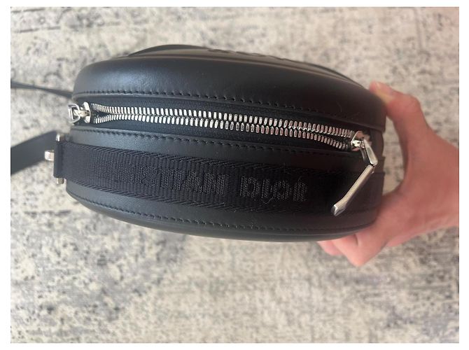 Dior x Stone Island Borsa a Tracolla Rotonda Edizione Limitata Nero - vista 3