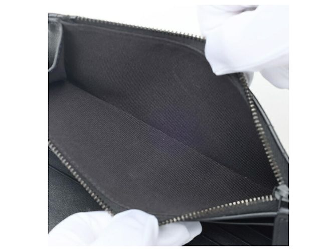 Portafoglio lungo Matelassé Chanel in pelle nera Nero - vista 7