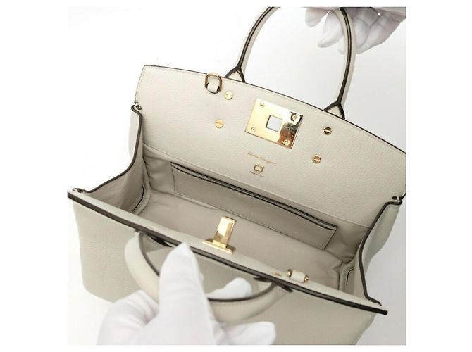 Borsa Studio Salvatore Ferragamo Small Grigio - vista 7