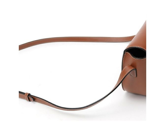 Céline Borsa a Spalla Celine Folco Cuir Triomphe Marrone - vista 2
