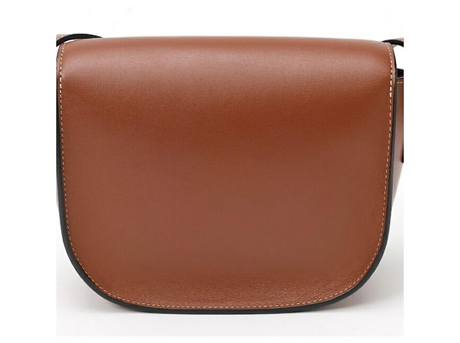 Céline Borsa a Spalla Celine Folco Cuir Triomphe Marrone - vista 3
