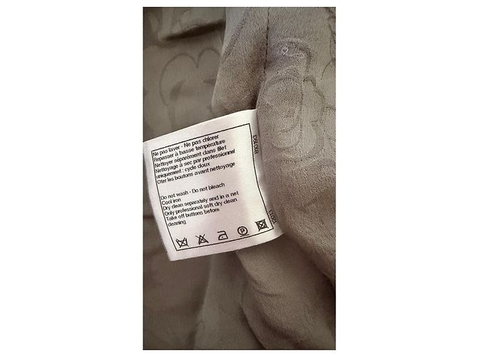 Chanel Tweed-Jacke doppeltreihig Schwarz Weiß Grau - Ansicht 7