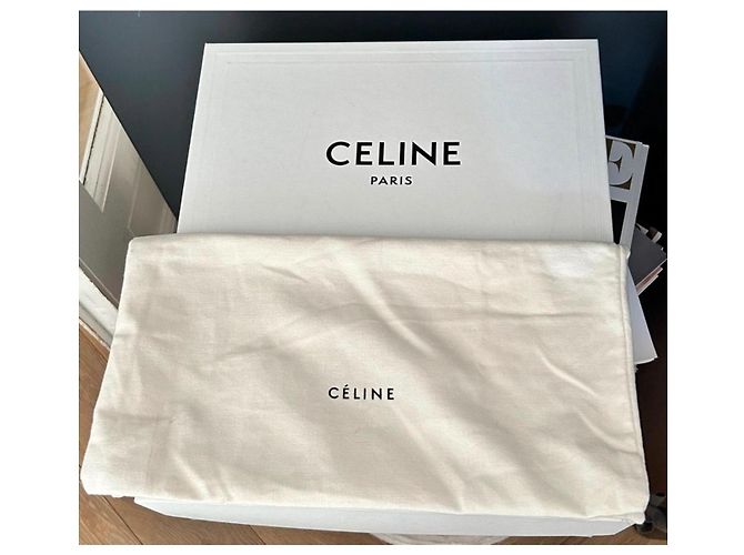 Borsa Cabas Two Way Céline in pelle granulata nera Nero - vista 15