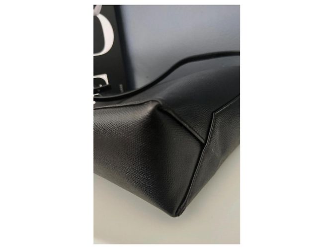Borsa Cabas Two Way Céline in pelle granulata nera Nero - vista 6