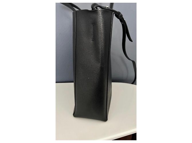 Borsa Cabas Two Way Céline in pelle granulata nera Nero - vista 9