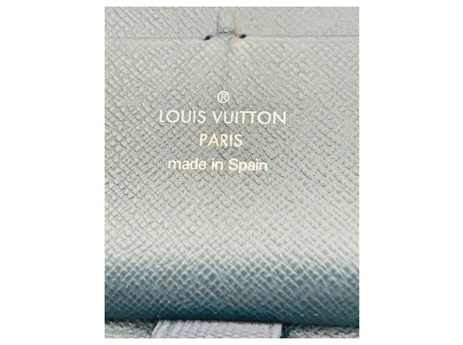 Louis Vuitton Zippy Compagno di Viaggio Pelle Taïga Blu - vista 3