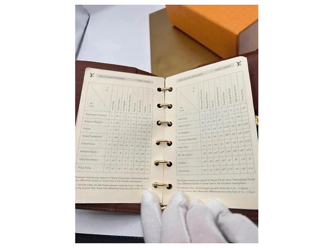 Louis Vuitton Funda de Agenda PM Lona Monogram Castaño Monograma - vista 11