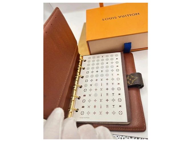 Louis Vuitton Funda de Agenda PM Lona Monogram Castaño Monograma - vista 9