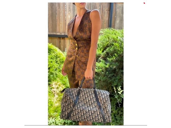 Borsa Christian Dior Trotter Nero/Beige - vista 14