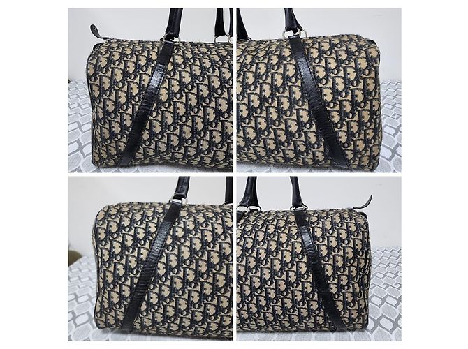 Borsa Christian Dior Trotter Nero/Beige - vista 4