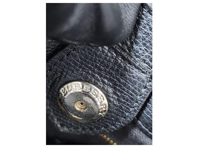 Burberry Derby House Check Small Banner Tote Bag Nera Nero - vista 5