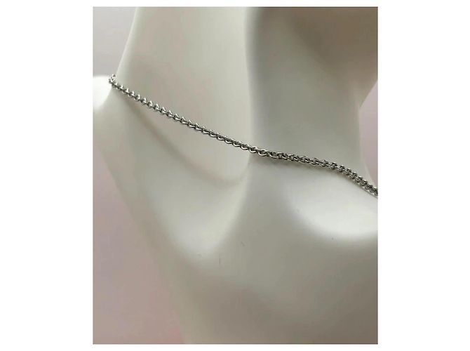 Collana Hermès Chaine d'Ancre Kelly Cadenas Argento - vista 5
