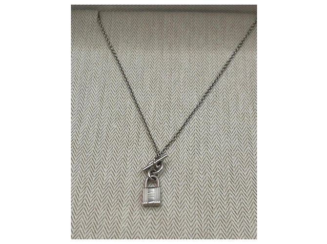 Collana Hermès Chaine d'Ancre Kelly Cadenas Argento - vista 9