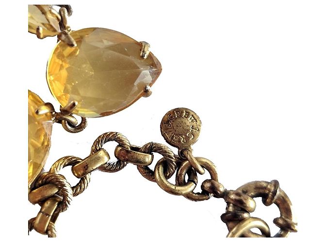 Collier J.Crew Cristallo Giallo Floreale Oro D'oro - vista 5
