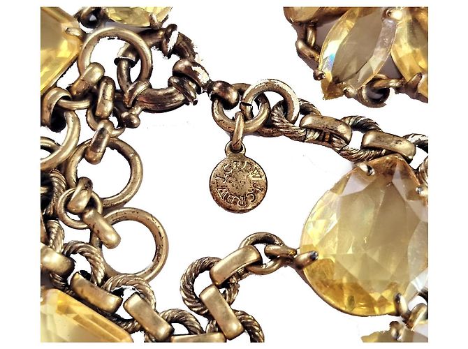 Collier J.Crew Cristallo Giallo Floreale Oro D'oro - vista 6