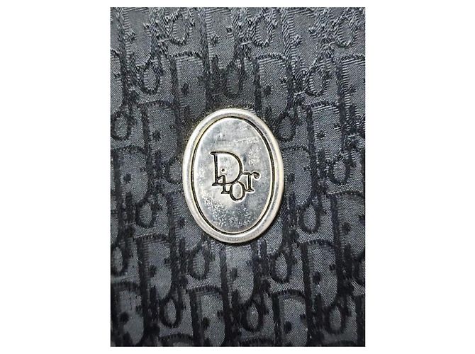 Borsa a tracolla Christian Dior Oblique in tela e pelle nera Nero - vista 6