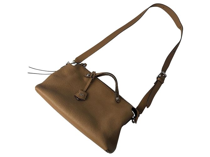 Borsa a 2 vie Fendi By The Way Large Selleria Marrone - vista 2