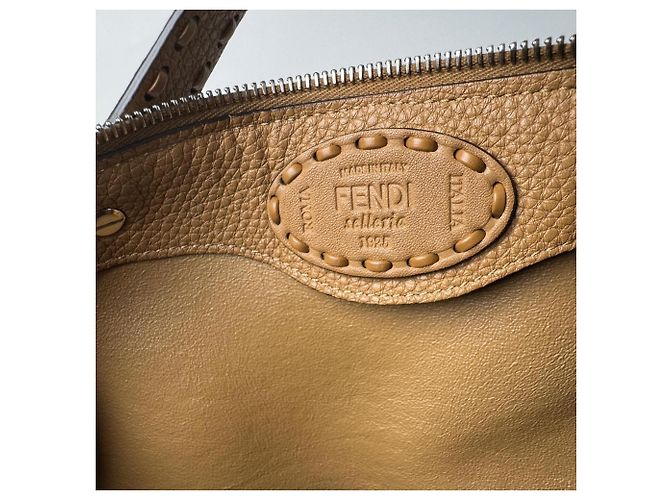 Borsa a 2 vie Fendi By The Way Large Selleria Marrone - vista 9