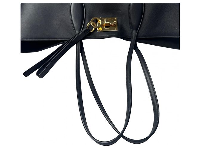 Borsa Tote Salvatore Ferragamo Gancini Nero - vista 6