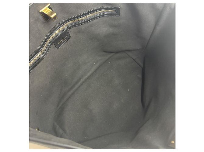 Borsa Tote Salvatore Ferragamo Gancini Nero - vista 7