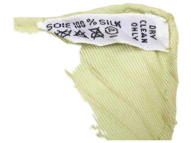 Hermès Hermes Amazonia Seiden-Carré mit Plissee Grün - Ansicht 4