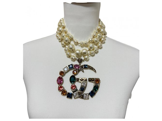 Collana Gucci con logo GG Multicolore - vista 2