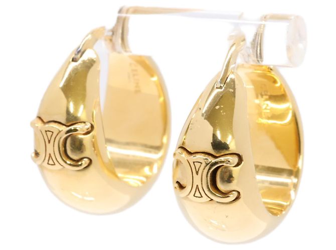 Céline Pendientes Triomphe Bold Hoop en oro Celine Dorado - vista 2
