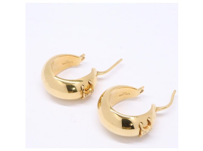 Céline Pendientes Triomphe Bold Hoop en oro Celine Dorado - vista 5