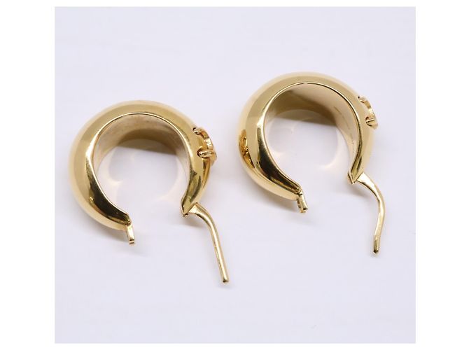 Céline Pendientes Triomphe Bold Hoop en oro Celine Dorado - vista 8