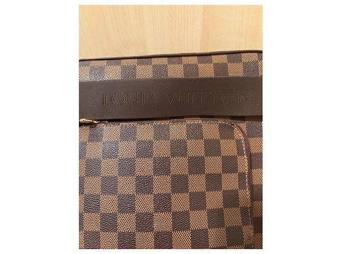 Louis Vuitton Borsa a Tracolla Damier Ebene Marrone - vista 12