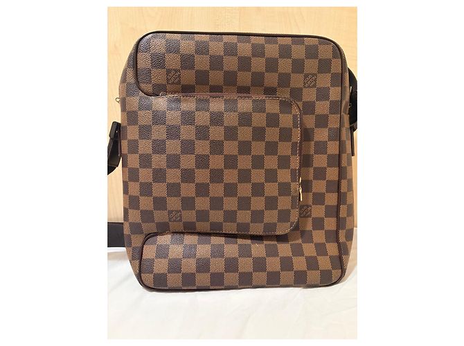 Louis Vuitton Borsa a Tracolla Damier Ebene Marrone - vista 14