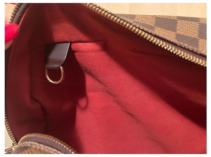 Louis Vuitton Borsa a Tracolla Damier Ebene Marrone - vista 3