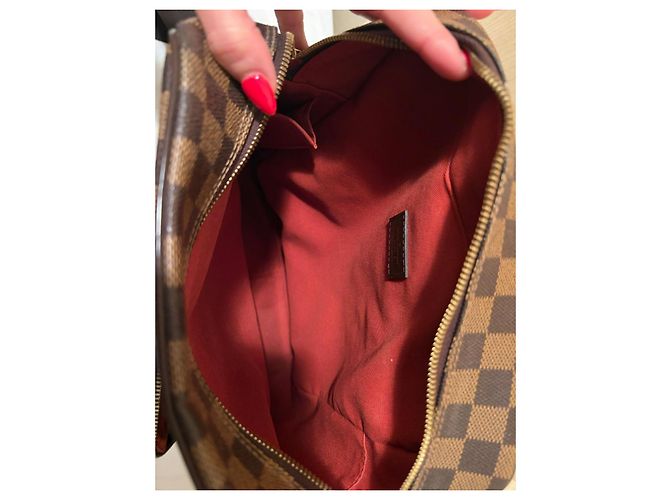 Louis Vuitton Borsa a Tracolla Damier Ebene Marrone - vista 4