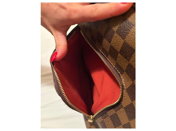 Louis Vuitton Borsa a Tracolla Damier Ebene Marrone - vista 7