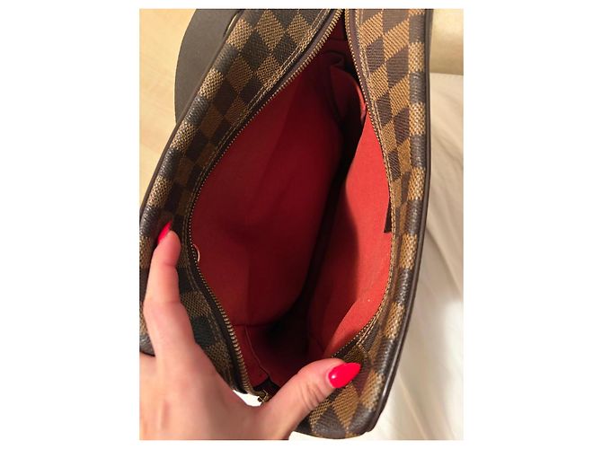 Louis Vuitton Borsa a Tracolla Damier Ebene Marrone - vista 9