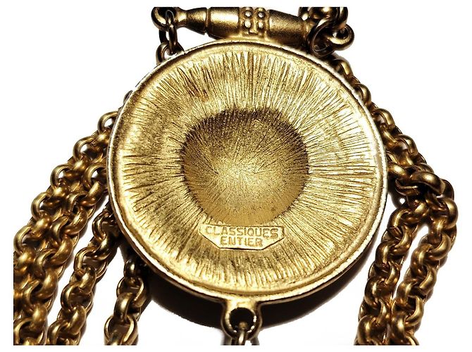 Autre Marque Collana Medaglione Dorata Classiques Entier D'oro - vista 7
