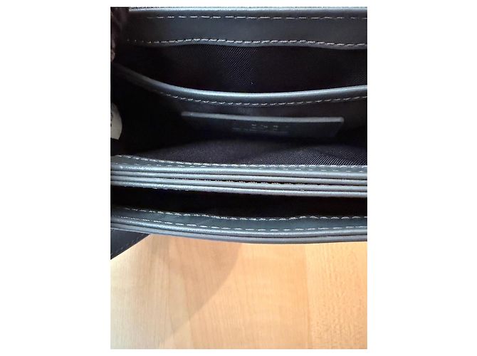 Diesel 1DR Borsa a Tracolla in Denim Monogram con Strass Grigio Metallico - vista 3