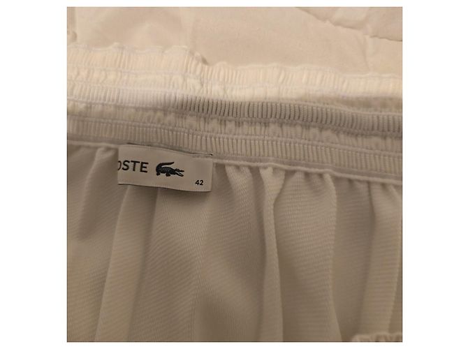 Falda plisada blanca Lacoste Blanco - vista 6