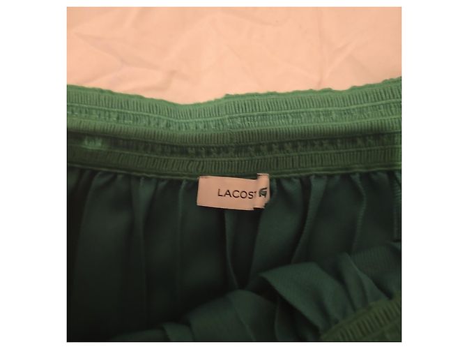 Lacoste Falda plisada verde - vista 5