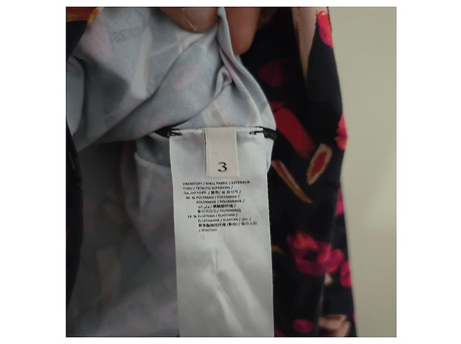 Blusa Dorothée Schumacher estampada de cuello alto Negro Rosa Roja - vista 6