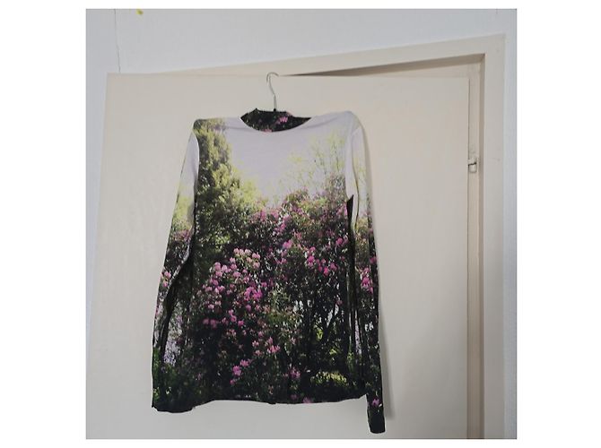 Camiseta de manga larga Paul Smith con estampado floral Rosa Multicolor Verde - vista 2