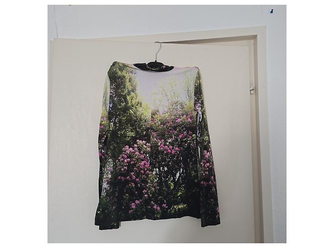Camiseta de manga larga Paul Smith con estampado floral Rosa Multicolor Verde - vista 3